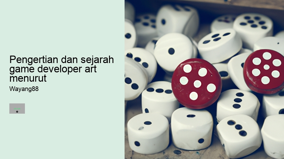 pengertian dan sejarah game developer art menurut